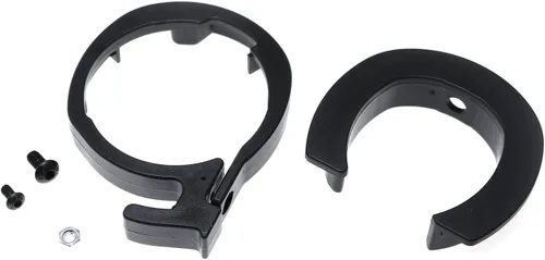Vista 2 de RLECS Anillo de bloqueo redondo delantero Anillo de protección plegable para piezas de scooter, negro