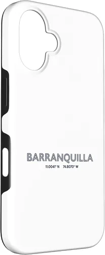 Vista 3 de Colombia City Coordinates - Barranquilla Case for iPhone 16