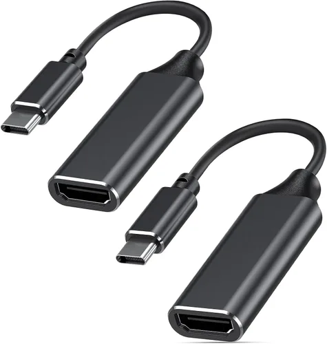 Vista 8 de RayCue Adaptador USB C a HDMI 4K, adaptador USB tipo C a HDMI [compatible con Thunderbolt 3/4] con iPhone 15 Pro/Max, MacBook Pro/Air 2023, iPad