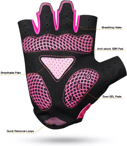 Vista 2 de Guantes de ciclismo Guantes deportivos de gel sin dedos y dedos completos para fitness, levantamiento de pesas, carreras, entrenamiento, escalada