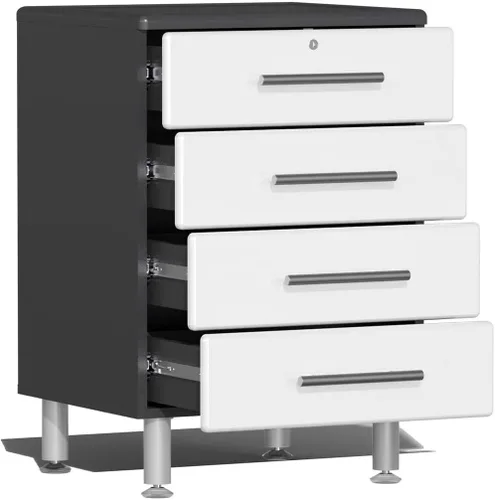 Vista 3 de Ulti-Mate UG25030W - Kit de armario de garaje de 3 piezas en Starfire blanco metálico, gris