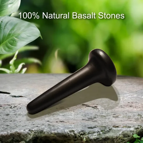 Vista 7 de Masaje Masaje Basalto Forma de Uñas Piedra Caliente Masaje Disparador Pt. Herramienta para Presión Pt, 1count
