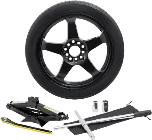 Vista 6 de Kit completo de neumático de repuesto compacto Modern Spare con maletín de transporte - Se adapta al Nissan Leaf 2010-2025 Complete Emergency