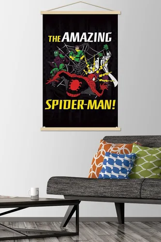 Vista 2 de Trends International Marvel Comics Spider-Man - Póster de pared con marco magnético