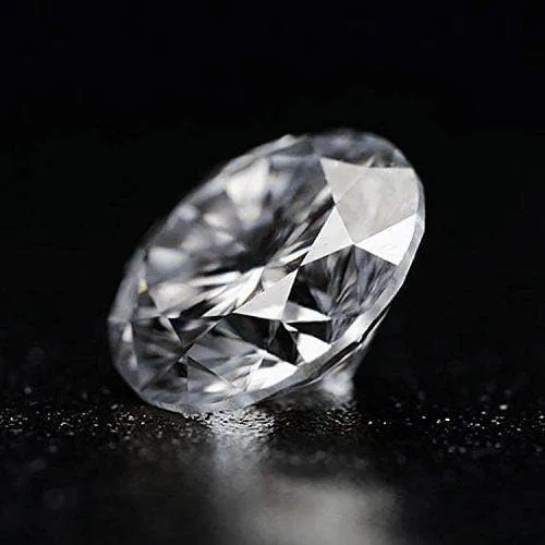 Vista 3 de VVS2 Clarity Moissanite Diamond Egl Certificado Auténtico Moissanita Suelta Blanca Redondo Corte Brillante Moissanita