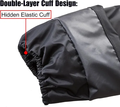 Vista 5 de Classic Long Rain Coats for Men, Hooded Raincoats Rain Gear for Waterproof Work, Breathable, Rain Jacket Poncho