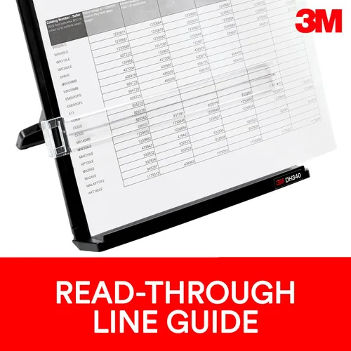 Vista 5 de 3M Soporte para Documentos de Escritorio Portacopia, Clip Ajustable Sostiene Documentos en Formato Vertical y Horizontal para Fácil Visualización