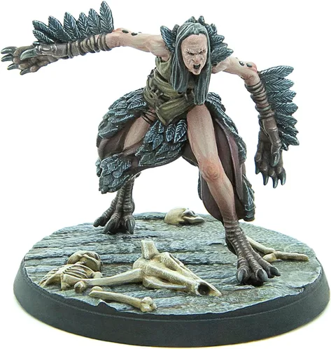 Vista 5 de Modiphius Entretenimiento: The Elder Scrolls: Call to Arms: Hagraven Coven - 3 figuras, 1.260 in Unpainted Resin RPG Miniatures, Bases escénicas