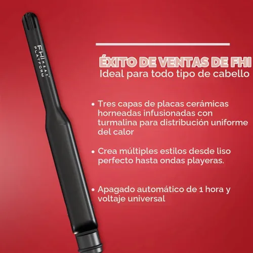 Vista 6 de FHI HEAT Plancha de pelo de turmalina Platform Pro Styling para todo tipo de cabello, 1/2 pulgada