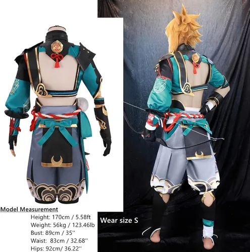 Vista 5 de NSPSTT Genshin Impact Cosplay - Disfraz de todos los personajes, juego completo, disfraz de Halloween para mujeres y hombres