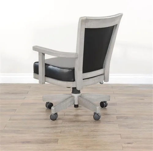 Vista 8 de Sunny Designs Doe Valley Caster - Silla de juego de póquer (gris alpino)