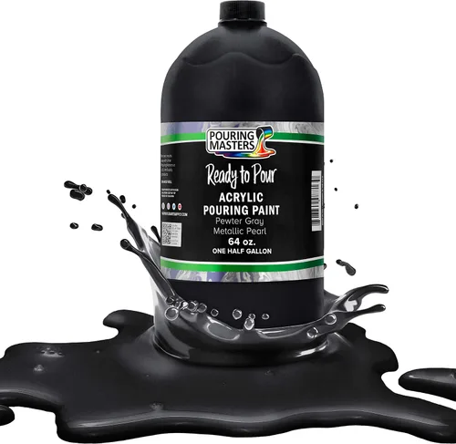 Vista 14 de Pouring Masters - Pintura acrílica premezclada de 8 onzas líquidas listas para verter, oro de 24 quilates, suministros de arte fluido para lienzo