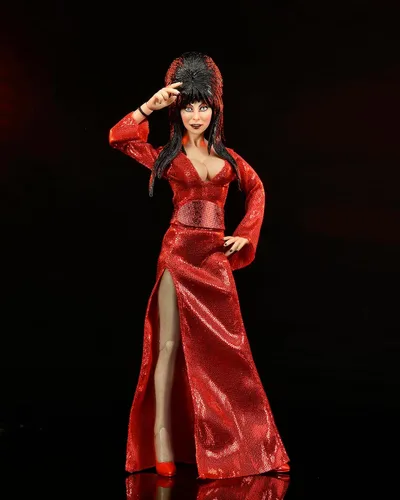Vista 5 de NECA - Elvira - Figura de acción vestida de 8 pulgadas - "Red, Fright, and Boo