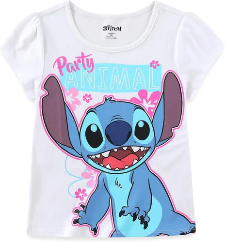 Vista 23 de Disney Lilo and Stitch - Paquete de 3 camisetas de manga corta para niñas pequeñas a grandes