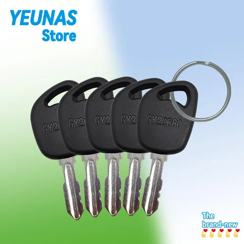 Vista 5 de GY20680 GX24332 - Llaves de encendido de repuesto para John Deere D100 D105 D110 D120 D130 D140 D150 D155 D160 D170 (5 unidades)
