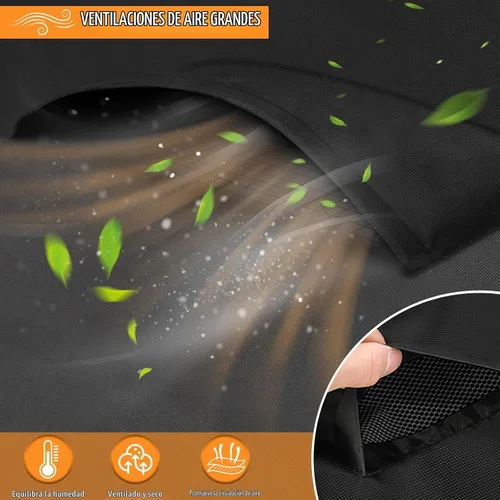Vista 5 de Kovshuiwe Juego de 4 fundas impermeables para patio, sillas de jardín, mesa de café, funda para conjunto de muebles de patio para sofá exterior