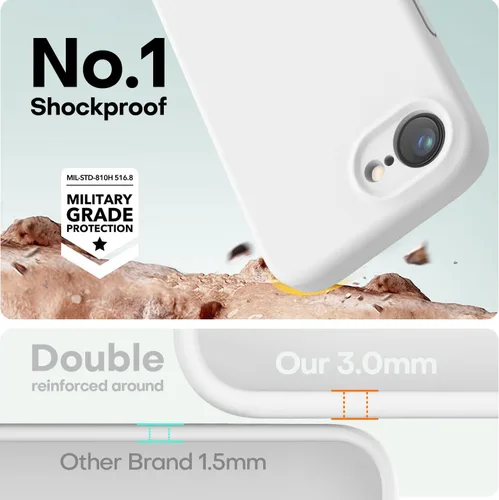 Vista 453 de LOVE 3000 Diseñada para Funda iPhone Air, Silicona Premium [Compatible con Magsafe][Forro de Microfibra Suave Anti-Rayones] Funda Protectora
