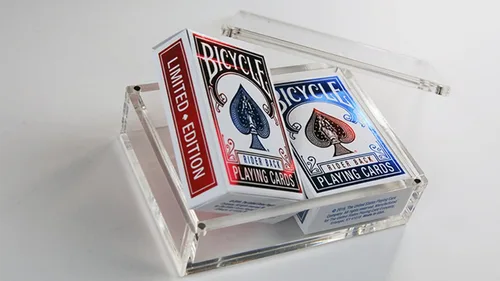 Vista 3 de Murphy's Magic Supplies, Inc. Bicycle Rider Back Mini edición limitada (paquete de 2 con pliegues de aluminio en estuche de quilates) por US Playing