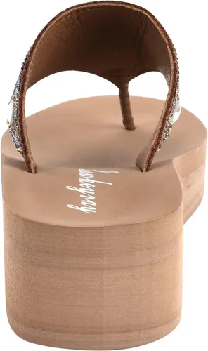 Vista 5 de Lowkeyray Sandalias de playa cómodas para mujer, estilo tanga para mujer en verano