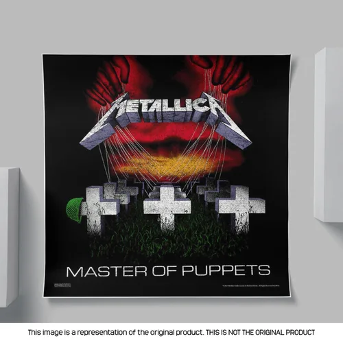 Vista 5 de Pyramid America: Metallica: Master of Puppets - Impresión de la portada del álbum de 12 x 12 pulgadas, obra de arte clásica de banda de rock