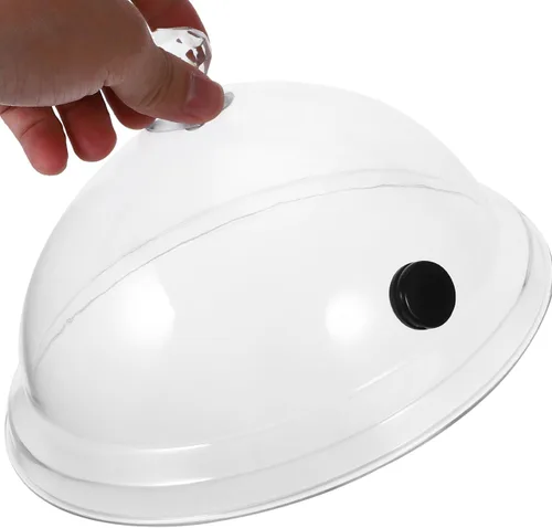 Vista 6 de Hemoton 2pcs cúpula de plástico para platos, vasos, cuencos, infusor Cloche, infusor accesorio tapa
