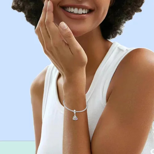 Vista 126 de LNQOBU Happy Life - Colgante para pulseras de abalorios, plata de ley 925 para mujer (con un espaciador de cuentas)