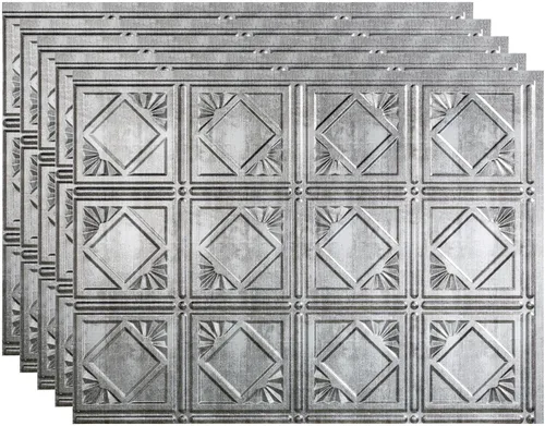 Vista 40 de FASÄDE Vinilo decorativo de estilo tradicional / patrón 4 de 18 x 24 pulgadas en muro en bronce antiguo (paquete de 5)
