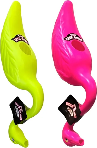 Vista 12 de Head Rush Flamingo Bird Bong - Embudo de cerveza de forma única, embudo de bebida multiusos, artículos esenciales de fiesta para adultos, accesorios