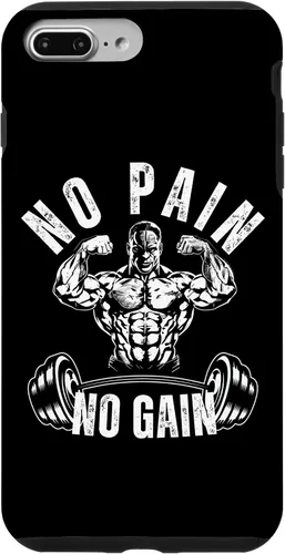Vista 12 de No Pain No Gain Workout Motivational Case for iPhone 16