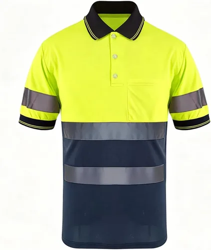 Vista 8 de SMASYS Polo de seguridad - Construcción reflectante Hi-viz ropa de trabajo camisetas con bolsillos para mujeres y hombres