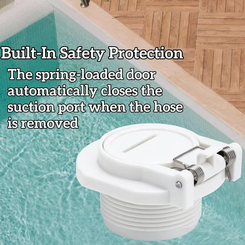 Vista 3 de Cerradura de cubierta de piscina, accesorio de pared de seguridad compatible con Hayward, Zo-diac, aspiradora de piscina Pen-tair, GW9530 Puerto