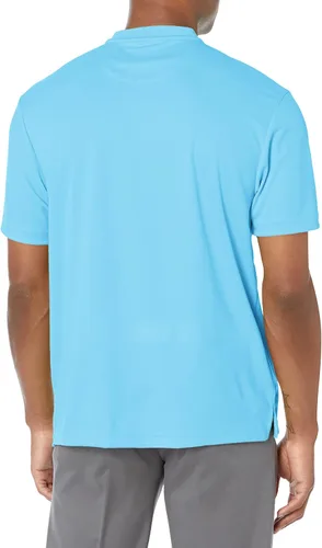 Vista 2 de PGA Tour Polo de manga corta piqué para hombre con nuevo cuello casual azul Blossom