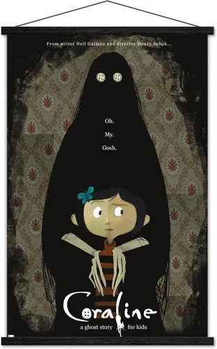 Vista 9 de Trends International Coraline - Póster de pared de una hoja de Ghost Story, 22.37 x 34.00 pulgadas, paquete de impresión premium y colgador