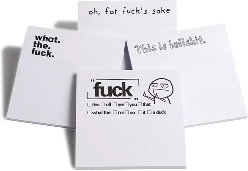 Vista 15 de Fresh Outta Fucks - Juego de notas adhesivas divertidas y bolígrafo, regalo de elefante blanco, divertido accesorio de escritorio, regalos