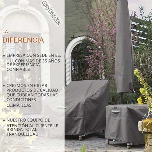 Vista 3 de Classic Accessories - Cubierta Ravenna para parrillas amuradas. 55-326-365101-EC, XS, Marrón topo