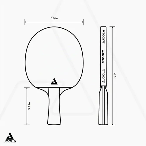 Vista 7 de JOOLA Infinity Carbon Professional Table Tennis Paddle with Cover – Ergonomic Comfort Grip - ITTF Approved Rubbers - Competition Paddle for Powerful