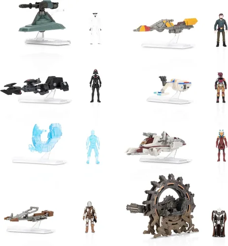 Vista 3 de Star Wars Micro Galaxy Squadron TIE Striker Mystery Bundle - Vehículos de 3 y 2.5 pulgadas con accesorios (exclusivo de Amazon)
