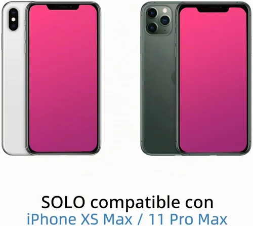 Vista 4 de EGKimBa Protector de pantalla de privacidad compatible con iPhone 11 Pro Max/iPhone XS Max, 6.5 pulgadas, degradado colorido electrochapado