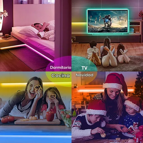 Vista 2 de KIKO Tira de luces LED alimentadas por batería de 2 x 16.4 pies (32.8 pies)