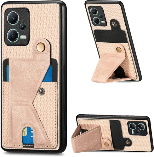 Vista 202 de Funda para Oppo K10x / OnePlus Nord CE 2 Lite 5G Funda para Realme 9 5G / 9 Pro / Q5 / V25 Funda de piel sintética con ranuras para tarjetas