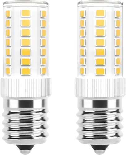 Vista 8 de Bombillas LED E17 regulables de 5 W para microondas sobre estufa, 125 V, 40 W, equivalente a incandescente, blanco cálido 3000 K, apto