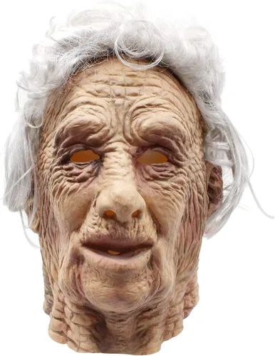 Vista 5 de PartyHop - Máscara de anciano - Máscara realista de látex para Halloween