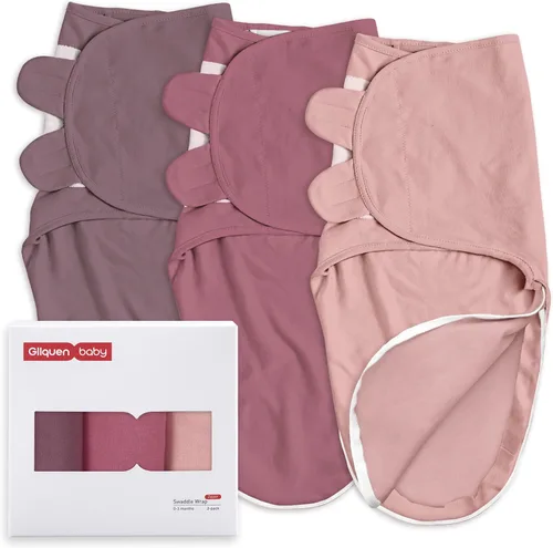 Vista 22 de GLLQUEN BABY Sacos de Dormir Envolventes Orgánicos para Recién Nacidos - Envolturas para Bebés de 0-3 Meses, Paquete de 3 Sacos Envolventes