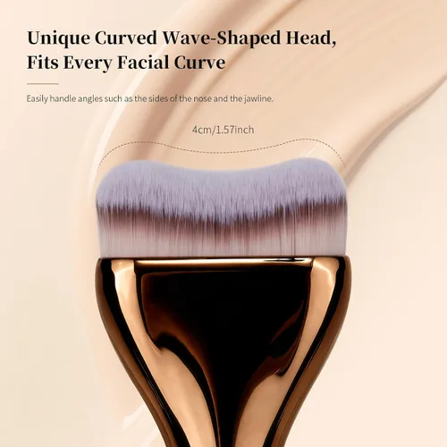 Vista 2 de DUcare Brocha de base plana para maquillaje líquido