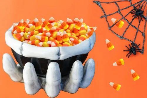 Vista 9 de Fruidles Dulces de maíz de Halloween, aperitivos divertidos y festivos, certificado Kosher, sin nueces, sin lácteos, caja (1 libra)