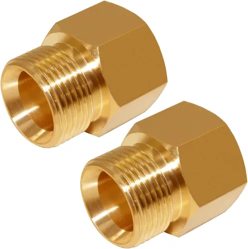 Vista 9 de Adaptador de lavadora a presión de latón 2PCS M22 hembra con conector rápido