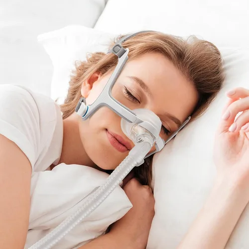 Vista 3 de Cojín de repuesto para mascarilla AirFit N20 de tamaño pequeño - 2 paquetes de cojines nasales de confort optimizado y sello seguro, compatibles