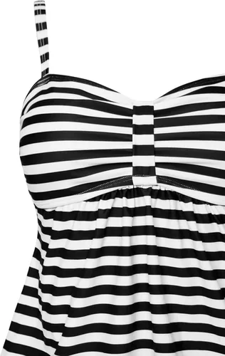 Vista 8 de Gabrielle-Aug - camiseta para mujer, diseño de rayas marineras, camiseta tipo top tankini