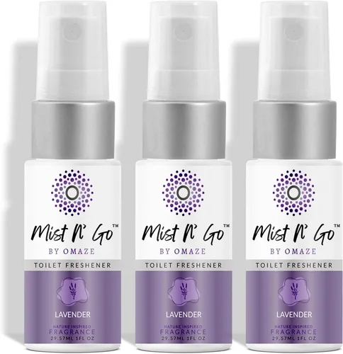 Vista 39 de Mist N' Go by Omaze - Aerosol de Baño de Viaje para Inodoro Eliminador de Olores - Aerosol de Inodoro de Viaje para Ambientador de Aire de Baño