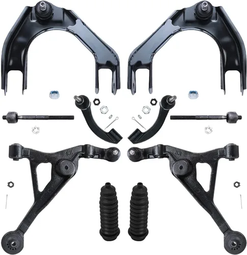 Vista 36 de Detroit Axle - Kit de suspensión delantera de 10 piezas para Chevrolet Trailblazer GMC Envoy 2004-2007 2005 2006 Soportes de brazo de control